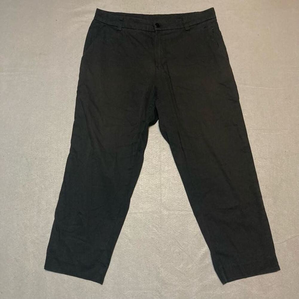 Lulu Lemon Commission Pants Men's 30 Relaxed Cropped Black Travel Athleisure